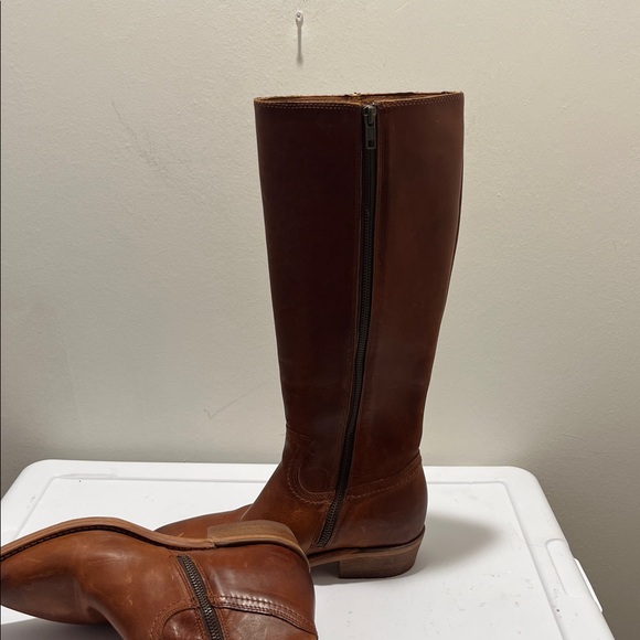 Brown Leather Knee-High FRYE Boots - Picture 11 of 15